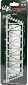 Kato Unitrack 20428 - N Scale Single-Track Truss Bridge - Unitrack -- Light Green 9-3/4" 24.8cm