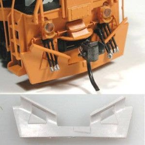 Cal Scale 587 - HO Scale Snow Plow (Plastic) -- Fits BC Rail Diesels