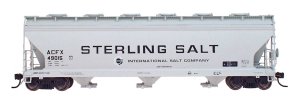 Intermountain 47026-07 HO RTR- ACF 4650 3-Bay Hopper - Sterling Salt #48921