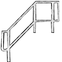 Pikestuff 1114 - HO Staircase Handrails