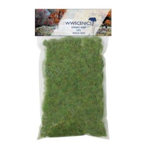 Peco WSG4003 - Static Grass 5/32" 4mm Fibers -- Spring 1.8oz 50g
