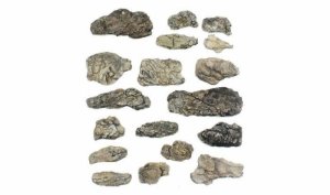 Woodland Scenics 1140 - Surface Rocks - Ready Rocks -- 18 Pieces