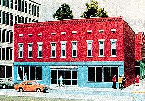 Smalltown USA 6028 - HO Talltown Buildings -- Rusty's Graphic Arts 7-7/8 x 4-13/16" 20 x 12.2cm