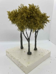 Martin Welberg Scenic Studios TLKG - Fine Scale Tree - Large - Moss Green - 12cm-16cm - 3 pcs