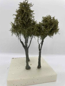 Martin Welberg Scenic Studios TLOL1 - Fine Scale Tree - Large - Olive Green - 12cm-16cm - 3 pcs