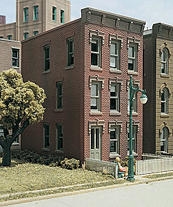 Design Preservation Models 10900 - HO Scale Townhouse #1 - Woodland Scenics DPM Landmark Structur...
