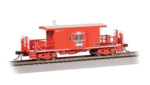 Bachmann 76402 - Transfer Caboose - Ready to Run -- Missouri Pacific #13061 (red, white, blue; Sc...