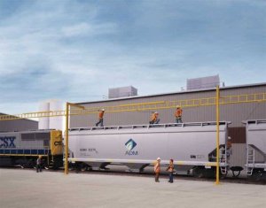 Walthers Cornerstone 4185 - HO Transload Facility Safety System - Transload Facility -- Kit