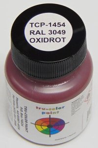 Tru Color Paint 01454 - RAL 3049 Red Oxide Primer  - Solvent Based Acrylic Paint - 1oz
