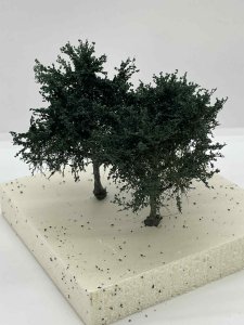 Martin Welberg Scenic Studios TSDG2 - Fine Scale Tree - Small - Dark Green 2 - 6cm-8cm - 3 pcs