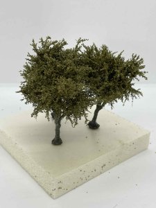 Martin Welberg Scenic Studios TSOL2 - Fine Scale Tree - Small - Olive Green - 6cm-8cm - 3pcs