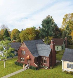 Walthers Cornerstone 4250 - HO Tudor House -- Kit