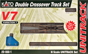 Kato Unitrack 20-866-1 - N Scale Unitrack V7 Set -- Double Crossover Track Set