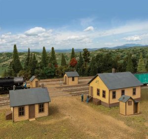 Walthers Cornerstone 4060 - HO Vintage Trackside Structures - Kit
