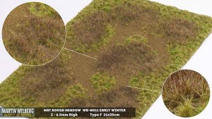Martin Welberg Scenic Studios WB-M011 - Grass Mat - Rough Meadow Winter F