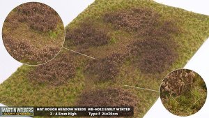Martin Welberg Scenic Studios WB-M012 - Rough Meadow - Winter w/ Weeds  - Type F - 30cm X 21cm