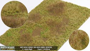 Martin Welberg Scenic Studios WB-M031 - Wild Verge - Winter - Type F - 30cm X 21cm