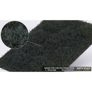 Martin Welberg Scenic Studios WB-SFFG - Bushes - Forest Green