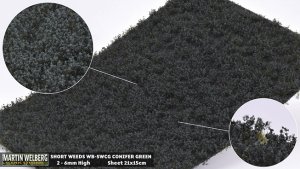 Martin Welberg Scenic Studios WB-SWCG - CONIFER GREEN SHORT WEEDS