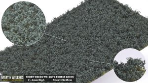 Martin Welberg Scenic Studios WB-SWFG - FOREST GREEN SHORT WEEDS