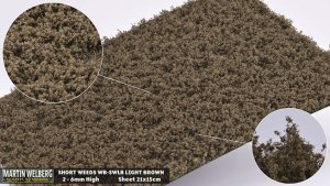 Martin Welberg Scenic Studios WB-SWLB - LIGHT BROWN SHORT WEEDS