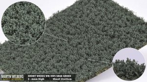 Martin Welberg Scenic Studios WB-SWS - SAGE GREEN SHORT WEEDS