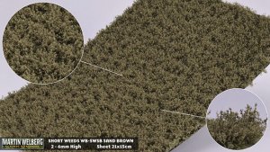 Martin Welberg Scenic Studios WB-SWSB - SAND BROWN SHORT WEEDS