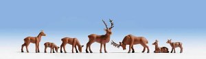 Walthers SceneMaster 6076 - HO Wild Deer (8pk)