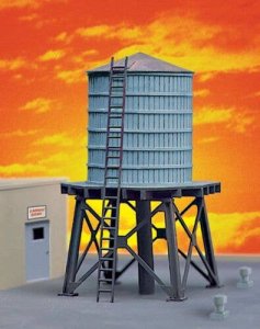 Walthers Cornerstone 3507 - HO Scale Wooden Water Tank pkg(3) -- Kit - Each: 4 x 2-3/8" 10.1 x 6c...