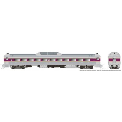 Rapido 16817- HO Budd RDC-9 - DCC/Sound - MBTA #6911
