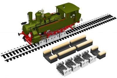 Bachmann 39023 HO - Rollers and Drive Wheel Cleaners