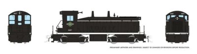 Rapido 27085 - HO EMD SW9 - DC/ Silent - Illinois Central (IC Black Scheme) #481
