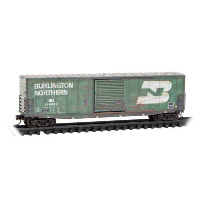 Atlas 180144480 - N Scale - Micro-Trains 50’ Single Door Standard Box Car without Roofwalk - BN #...