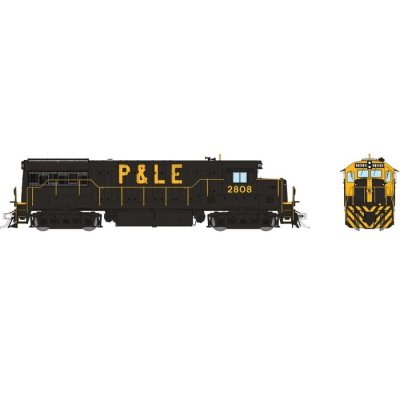 Rapido 35058 - HO GE U25B - DC - Pittsburg & Lake Erie #2818 - Era: 1970s+ - (Yellow Band Scheme)...