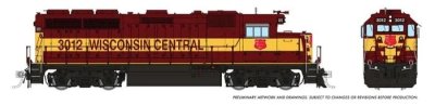 Rapido 40034 - HO EMD GP40 - DCC Ready - Wisconsin Central #3023