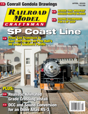 White River Productions - Railroad Model Craftsman, April 2025 - Magazine - SP Coast Line