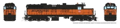 Rapido 50233 - HO EMD SD10 - DC/Silent - Milwaukee Road #553
