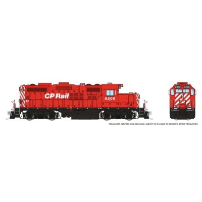 Rapido 54511 - HO GP9u - DC/DCC/Sound - CP - No Multimark : #8234 