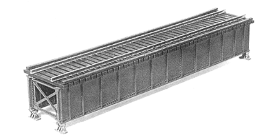 Micro Engineering 75501 HO Scale Deck-Girder Bridge with Open Deck -- Kit - 7 x 1-3/8" 18 x 3.5cm...