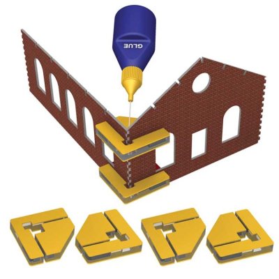 Bachmann 39009 - Magnetic Snap & Glue Set - 4 Magnetic Clamps w/16 Magnets!