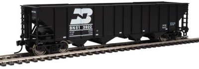 WalthersMainline HO 1977 50 Ft 100-Ton 4-Bay Hopper - Ready to Run - Burlington Northern #513948