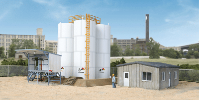 Walthers Cornerstone 4038 - HO Truck-Served Fuel Distributor - Kit