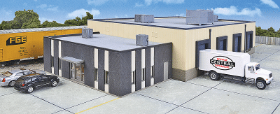 Walthers Cornerstone 4042 - HO Central Beverage Distributors w/Office Annex - Kit