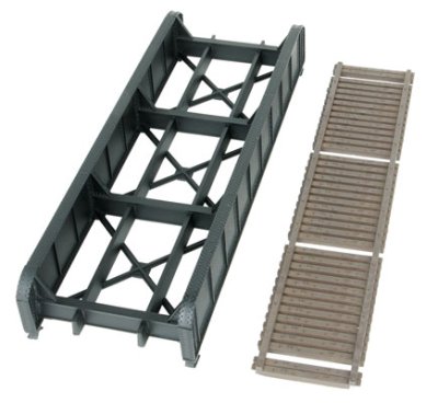 Walthers Cornerstone 4501 - HO 50ft Single-Track Railroad Through Girder Bridge - Kit