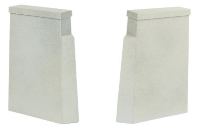 Walthers Cornerstone 4550 - HO Single-Track Railroad Bridge Concrete Piers 2-Pack - Kit