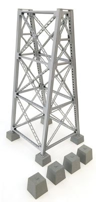 Walthers Cornerstone 4554 - HO Steel Railroad Bridge Tower - Kit