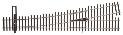 Walthers Track 10015 - HO Code 100 Nickel Silver DCC-Friendly #5 Turnout - Left Hand