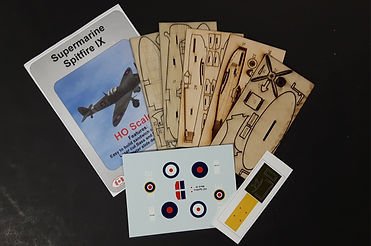 Osborn Models 1075 - HO Scale Supermarine Spitfire IX - Wood Kit