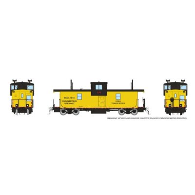 Rapido 1101018 - HO Squamish Caboose: CN (BCOL) - Crew Transport/MOW: #1873