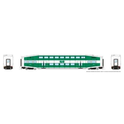 Rapido 1110005 - HO BiLevel Commuter Car: GO Transit - Late: Coach #2410